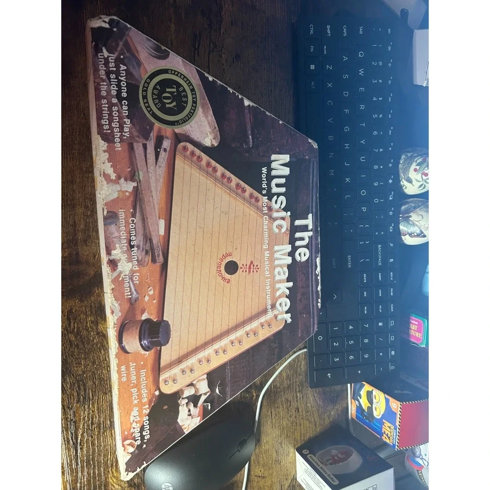 Nepenenoyka The Music Maker Lap Harp Dulcimer Musical Instrument and 12+ songs